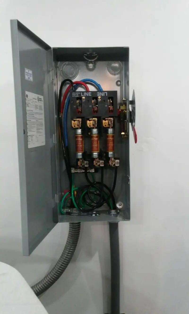 Three-phase disconnect switch installed for Electrical Wiring & Rewiring in Palmer
