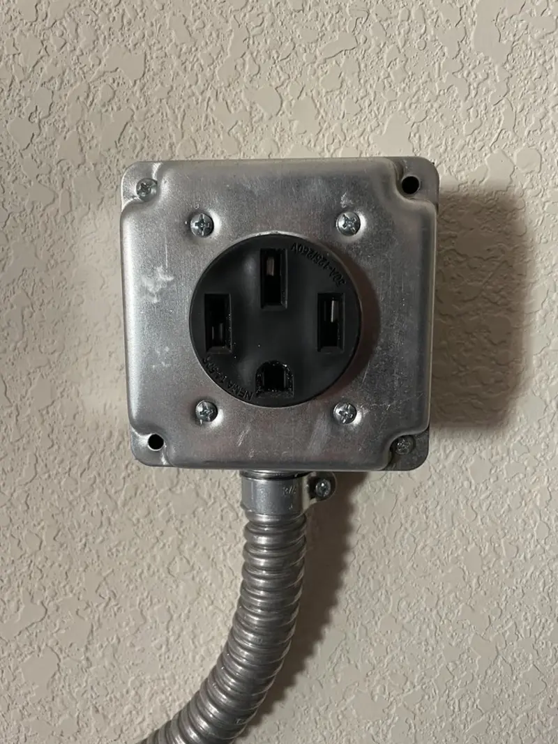NEMA 14-50 outlet installed for Electrical Panel Upgrade in Palmer